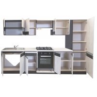 Bucatarie SARA 4B1 decor Klon / Orzech Ecco